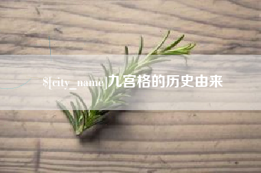 海口九宫格的历史由来