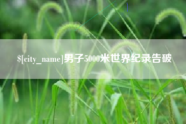海口男子5000米世界纪录告破