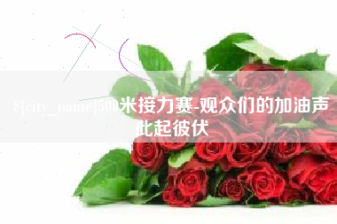 海口500米接力赛-观众们的加油声此起彼伏