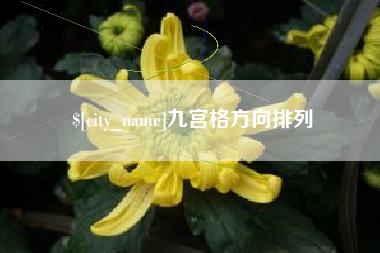 海口九宫格方向排列