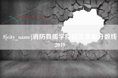 海口消防救援学院招生录取分数线2019
