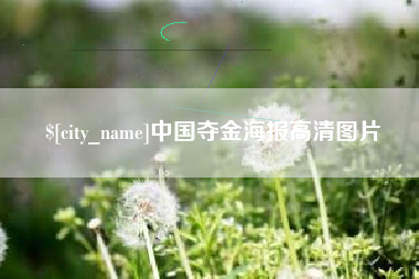 海口中国夺金海报高清图片