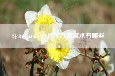 海口古代的九宫算术有哪些