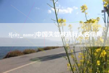 海口中国失信被执行人名单网