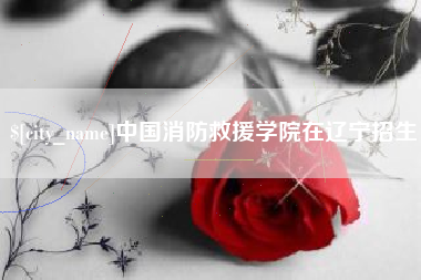 海口中国消防救援学院在辽宁招生