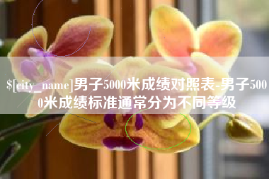 海口男子5000米成绩对照表-男子5000米成绩标准通常分为不同等级