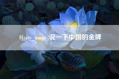 海口说一下中国的金牌