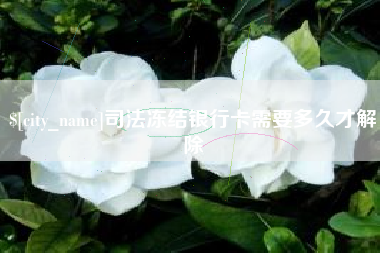 海口司法冻结银行卡需要多久才解除