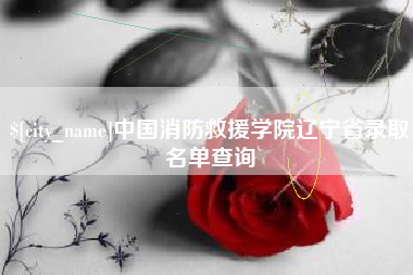 海口中国消防救援学院辽宁省录取名单查询