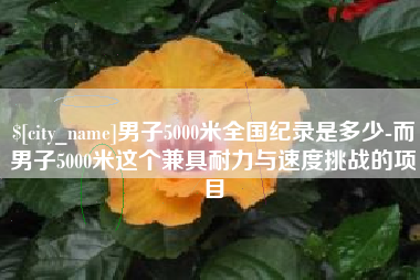 海口男子5000米全国纪录是多少-而男子5000米这个兼具耐力与速度挑战的项目