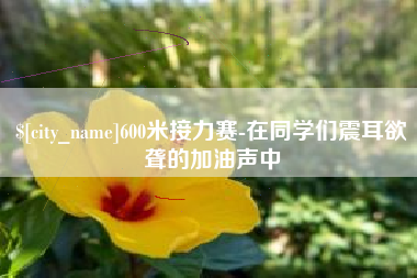 海口600米接力赛-在同学们震耳欲聋的加油声中