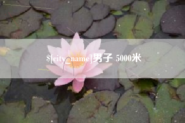 海口男子 5000米