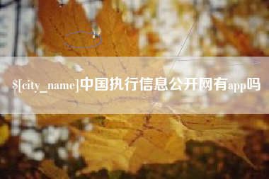 海口中国执行信息公开网有app吗