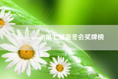 海口第七届亚冬会奖牌榜