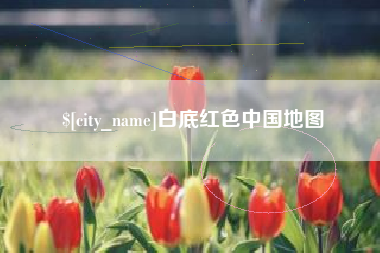 海口白底红色中国地图