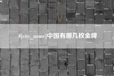 海口中国有哪几枚金牌