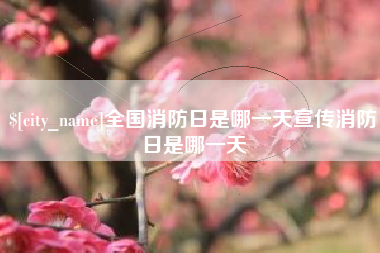 海口全国消防日是哪一天宣传消防日是哪一天