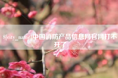 海口中国消防产品信息网官网打不开了