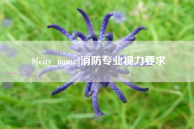 海口消防专业视力要求