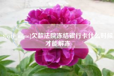 海口欠款法院冻结银行卡什么时候才能解冻