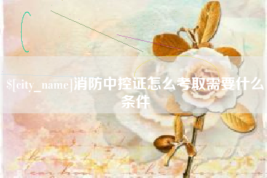 海口消防中控证怎么考取需要什么条件