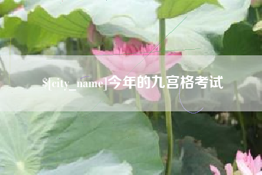 海口今年的九宫格考试