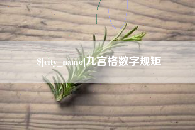 海口九宫格数字规矩