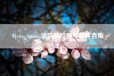 海口消防院校报考条件合集